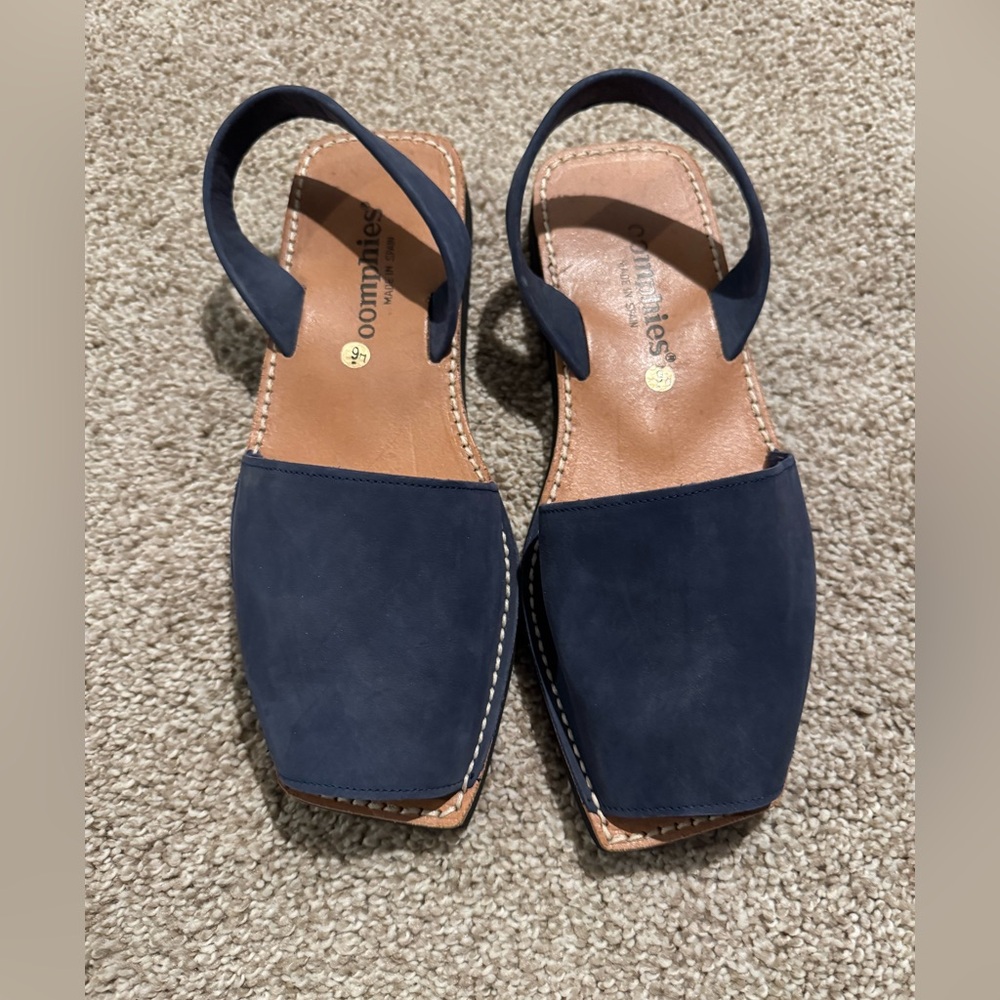 The Spanish Sandal Company sling back sandals with peep toe